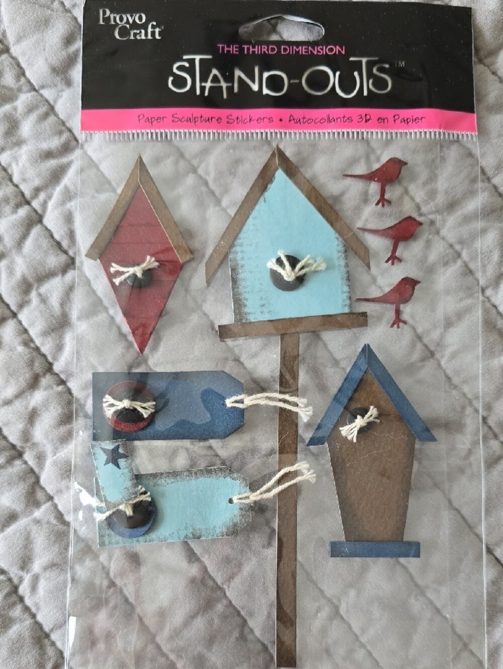 New The Third Dimension Stand-Outs Chistina Cole Scrapbook Stickers Set Of 6 - Picture 2 of 7